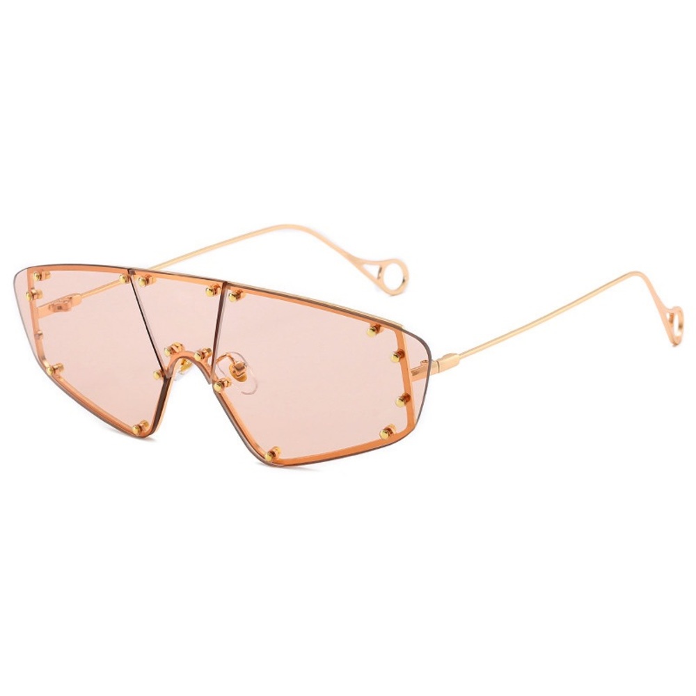 Champagne Translucent Shield Sunglasses